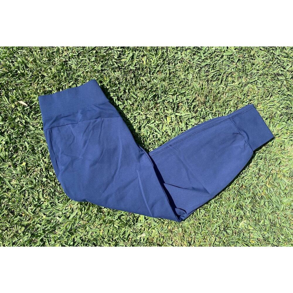 Public Rec All Day Navy Blue Stretch Joggers Cropped Pants Women's Size 30x24